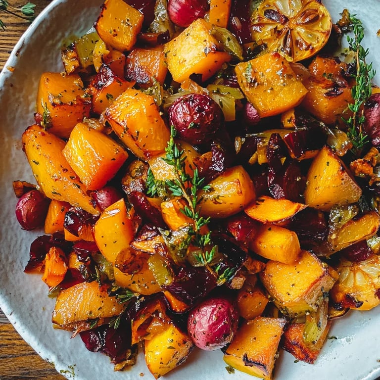 Winter Vegetable Salad w/ Roasted Butternut