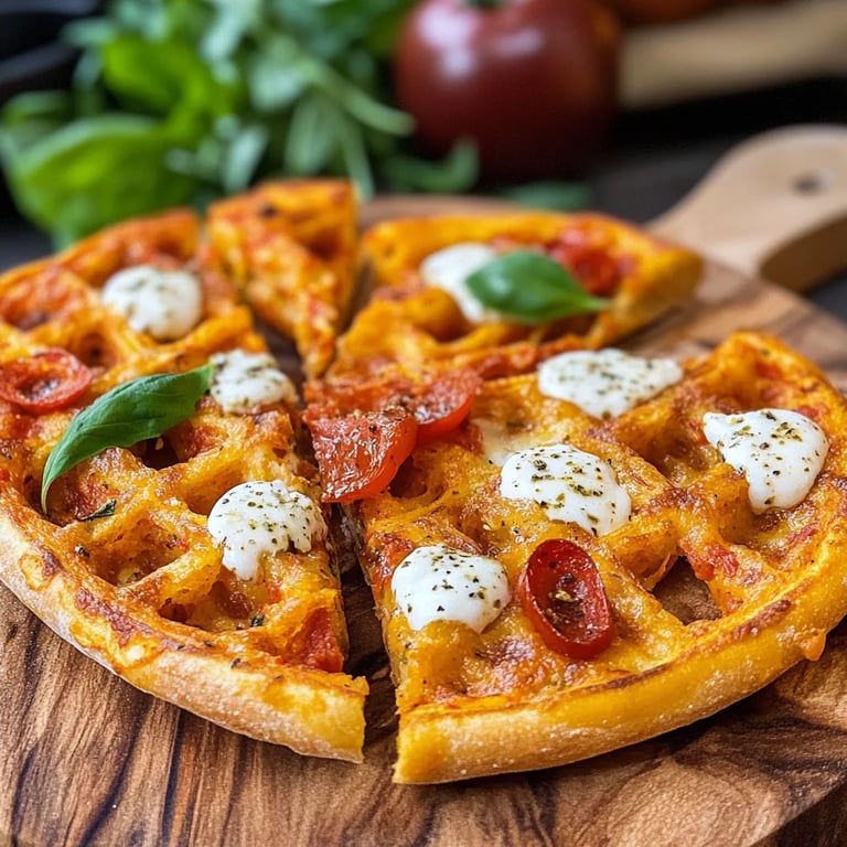 Pizzawaffeln für Babys und Kleinkinder