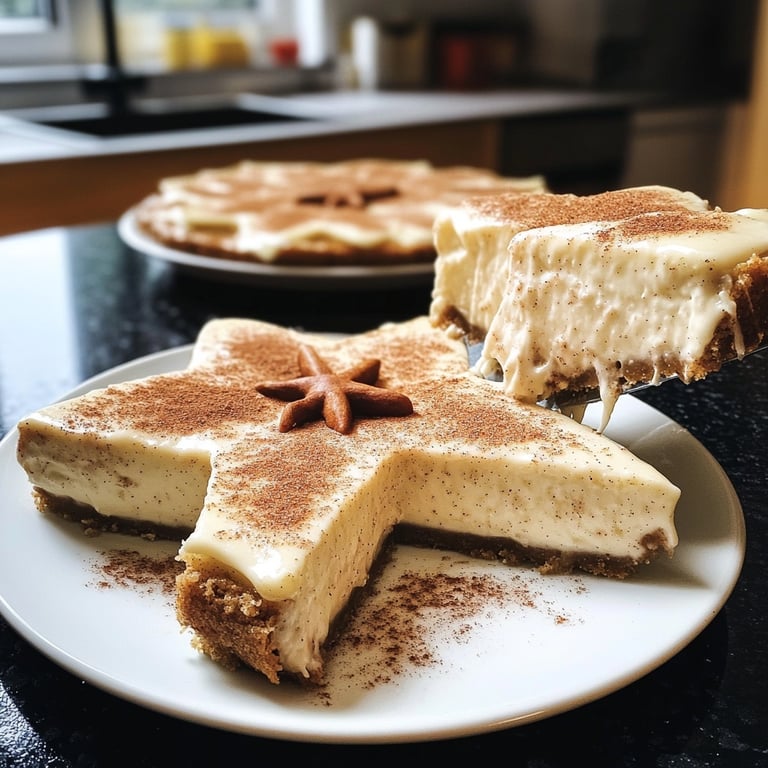 Zimtstern-Cheesecake – Weihnachts-Baking-Dessert