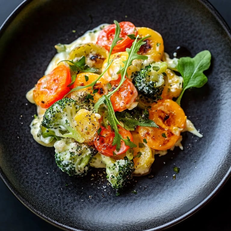 Bunter Gemüseauflauf mit Kartoffeln