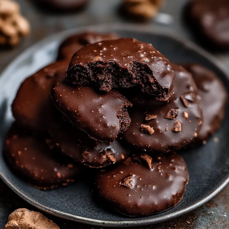 Einfache vegane Schoko-Lebkuchen