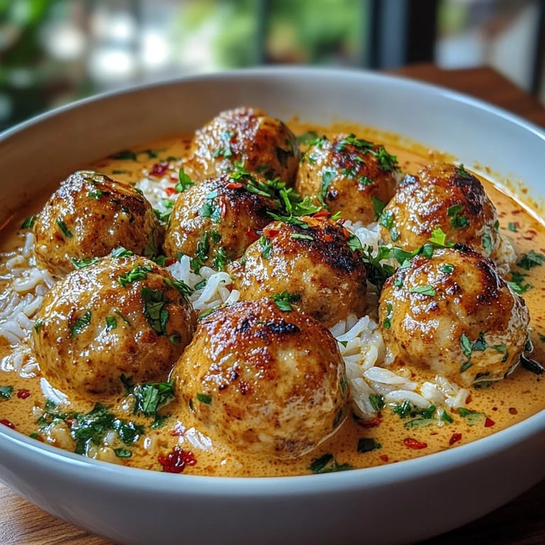 Thailändische Hähnchenfleischbällchen in Kokos-Curry: Ein Unglaubliches Ultimatives Rezept