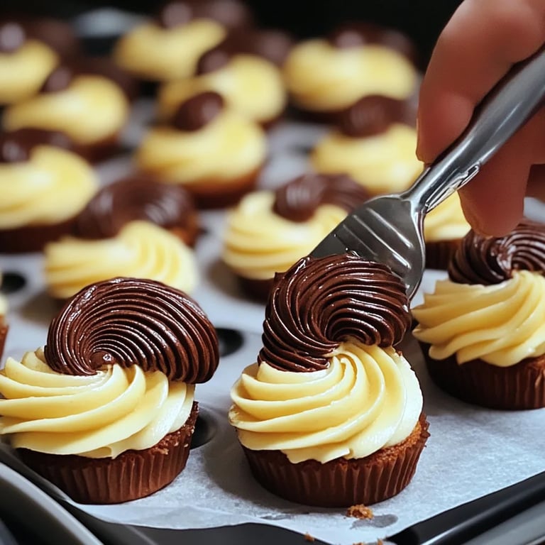 Einfaches Spritzgebäck mit dem Spritzbeutel
