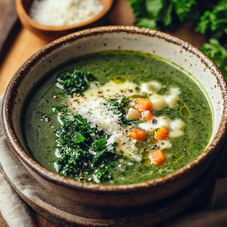 Toskanische Grünkohlsuppe mit Weißen Bohnen