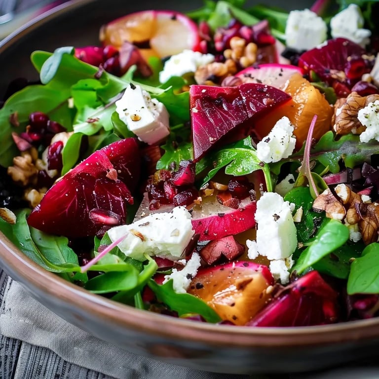 Rote Bete Salat mit Feldsalat