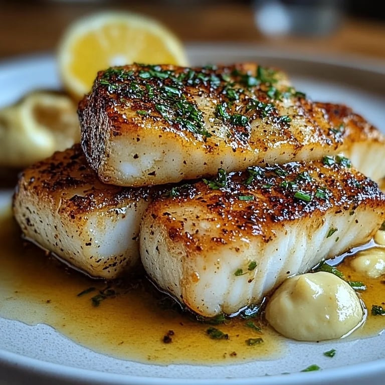 Kabeljau mit Zitronen-Knoblauch-Butter: Ein Unglaublich Essenzielles Rezept für 4 Personen