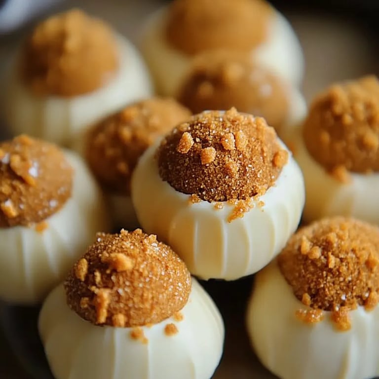 Kürbis-Cheesecake-Trüffel