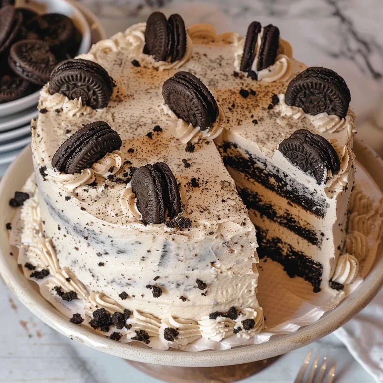 Oreo Cake w/ Coffee Oreo Buttercream