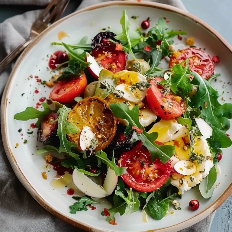 Winterlicher Salat – mit Ziegenkäse & Orangen Vinaigrette