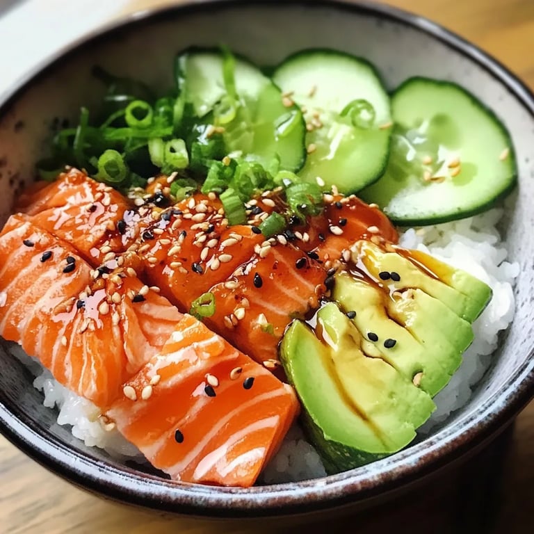 Baked Salmon Sushi Bowl