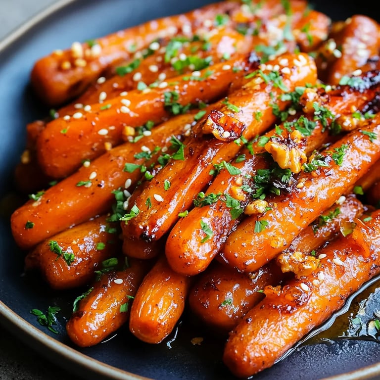 Brown Sugar Honey Glazed Carrots