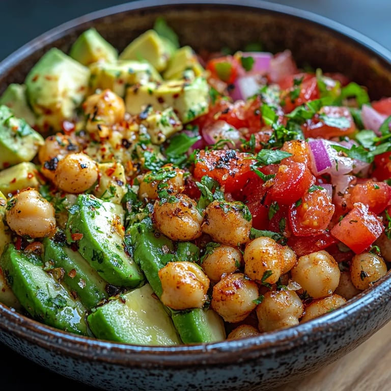 Kichererbsen-Feta-Avocado-Salat: Ein Unglaubliches Ultimatives Rezept für 6 Portionen