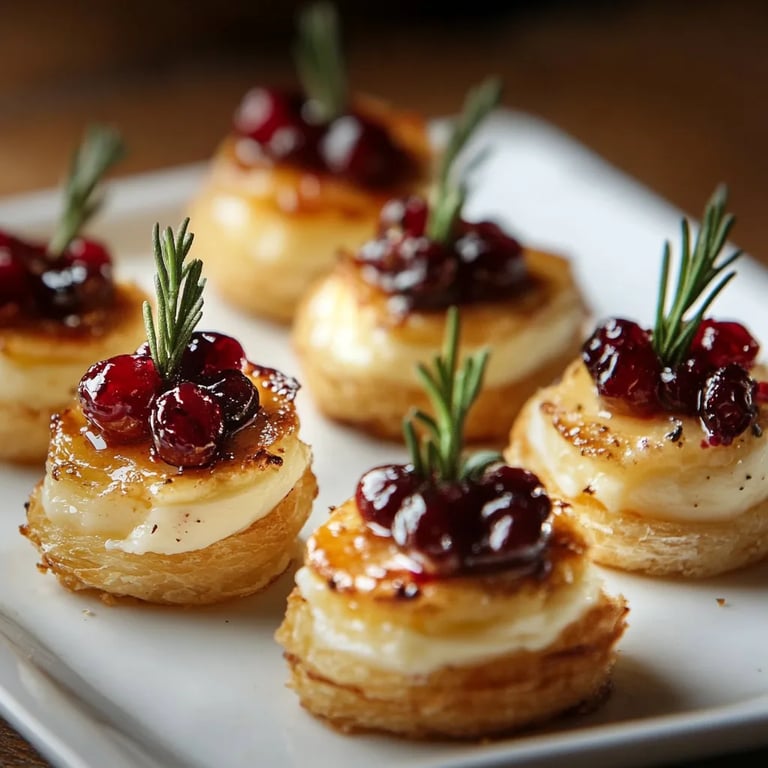 Mini Cranberry Brie Bites
