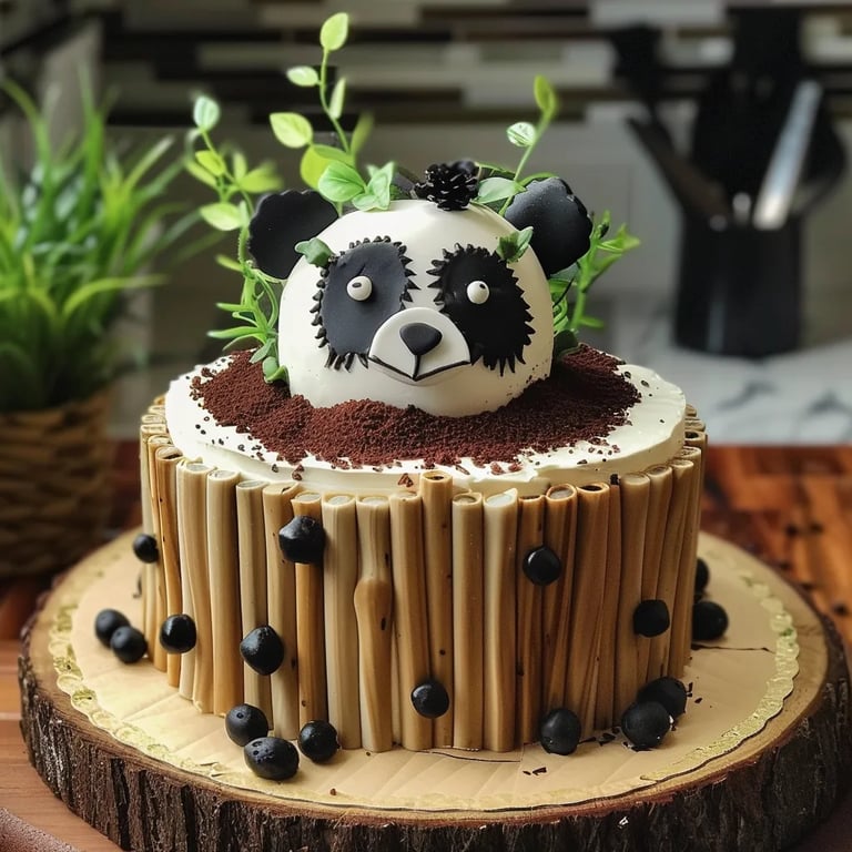 Tartas infantiles temáticas: osos panda