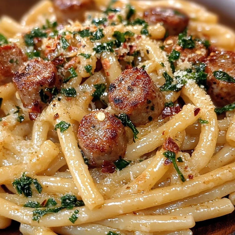 <p>Creamy Tuscan Sausage Pasta: An Amazing Ultimate Recipe</p>