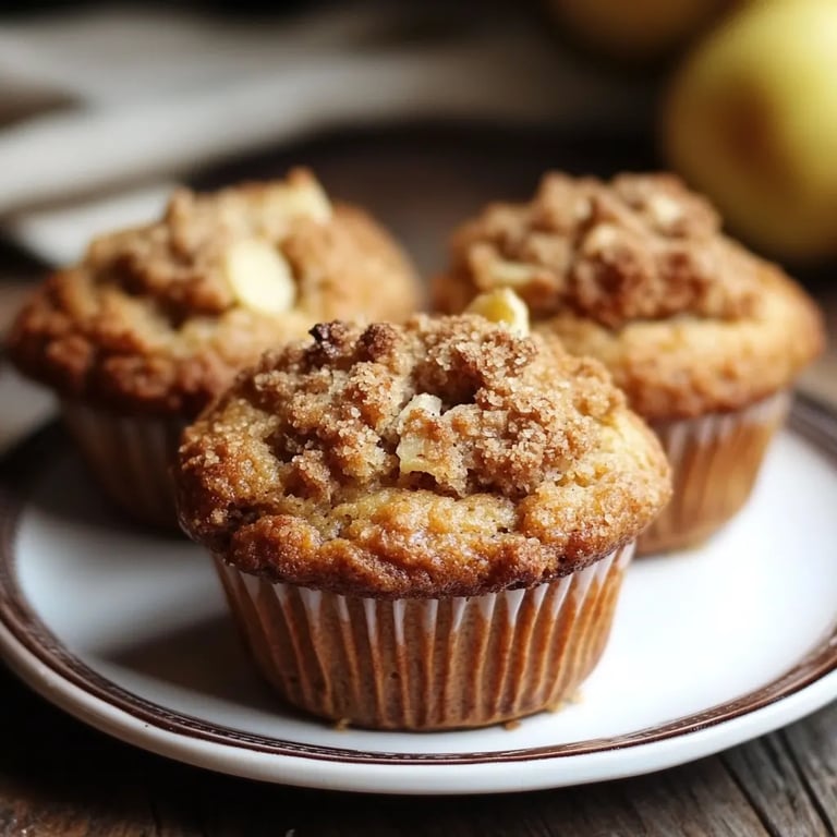 Zimt-Apfel-Crumble-Muffins