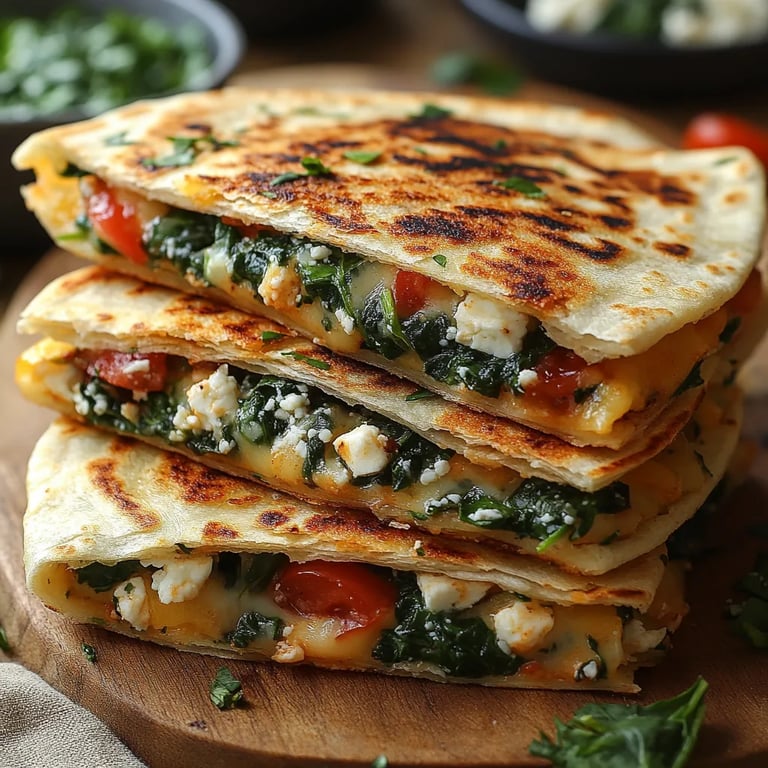 Quesadillas de Espinaca y Feta: Una Increíble Receta Secreta