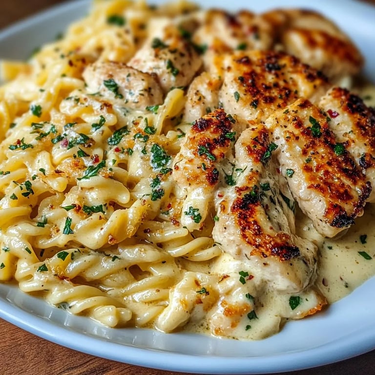 Creamy Garlic Parmesan Chicken Pasta