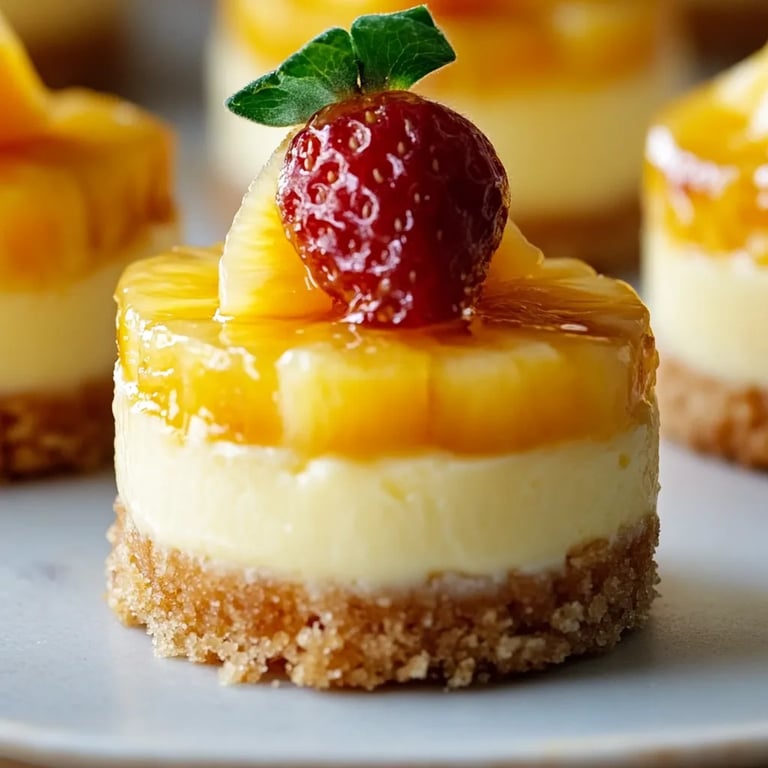Individual Pineapple Cheesecakes Bliss