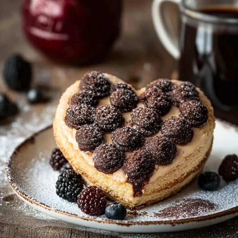 Herzkekse zweifarbig