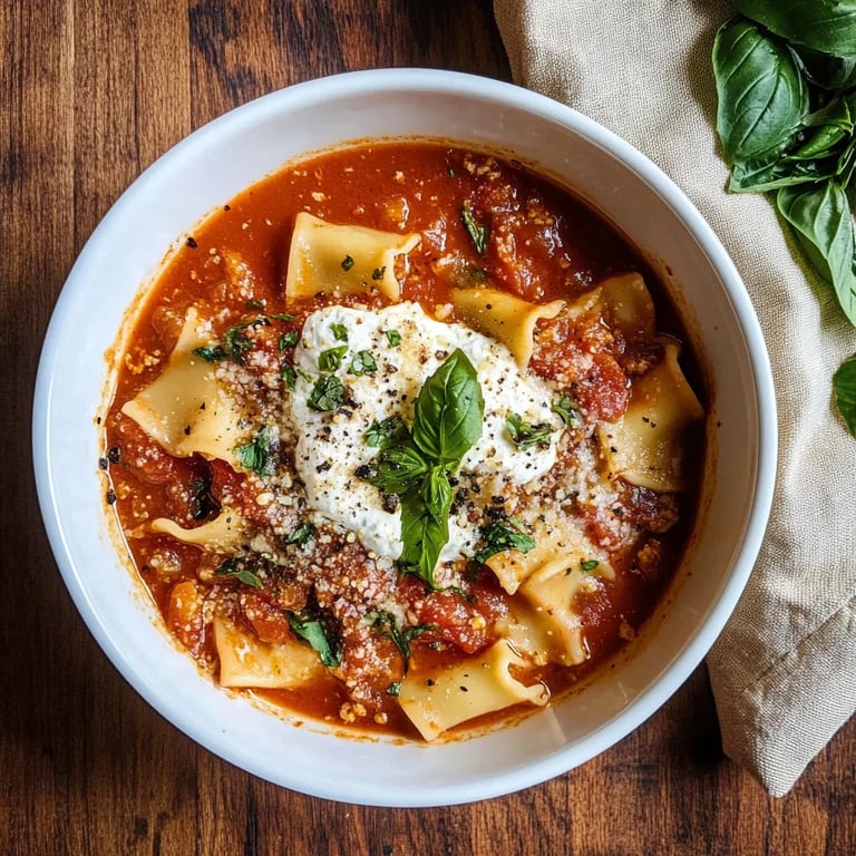 Healthy Lasagna Soup