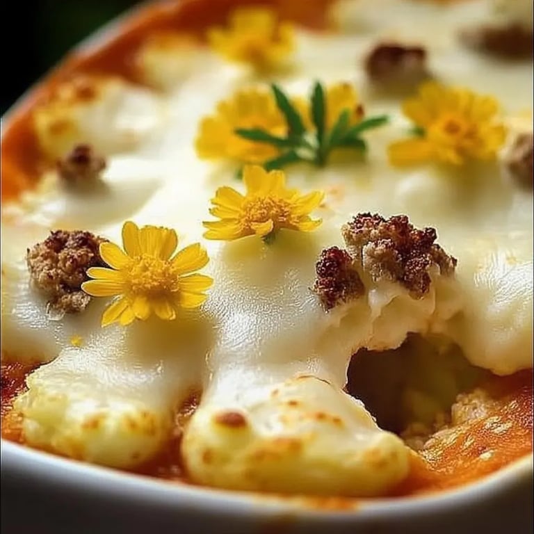 Deftiger Blumenkohl-Hackfleisch-Auflauf