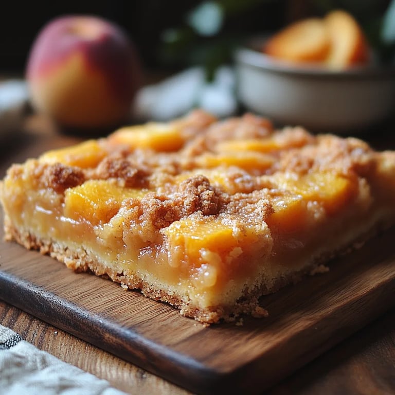 Pfirsich-und-Sahne-Crumble-Riegel: Ein Unglaubliches Ultimatives Rezept für 8 Menschen