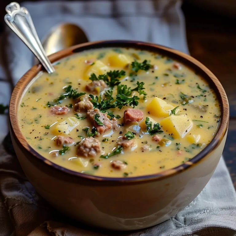 Zuppa Toscana - Cremige Wurst-Kartoffel-Suppe in 40 Min!