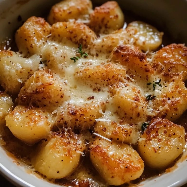 Gebackene französische Zwiebelgnocchi: Ein Unglaubliches Ultimatives Rezept für 4 Personen