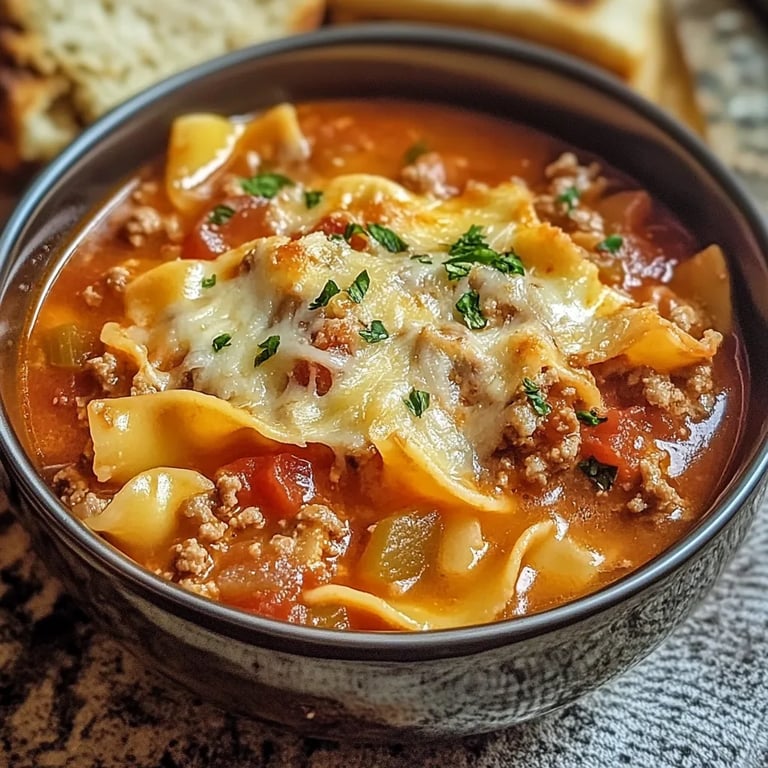 One Pot Lasagna Soup