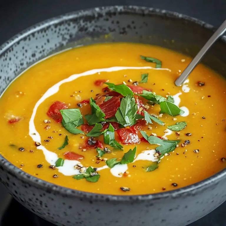 Cremige Kürbissuppe