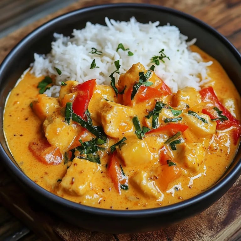 Scharf Kürbis-Curry mit Kokosmilch