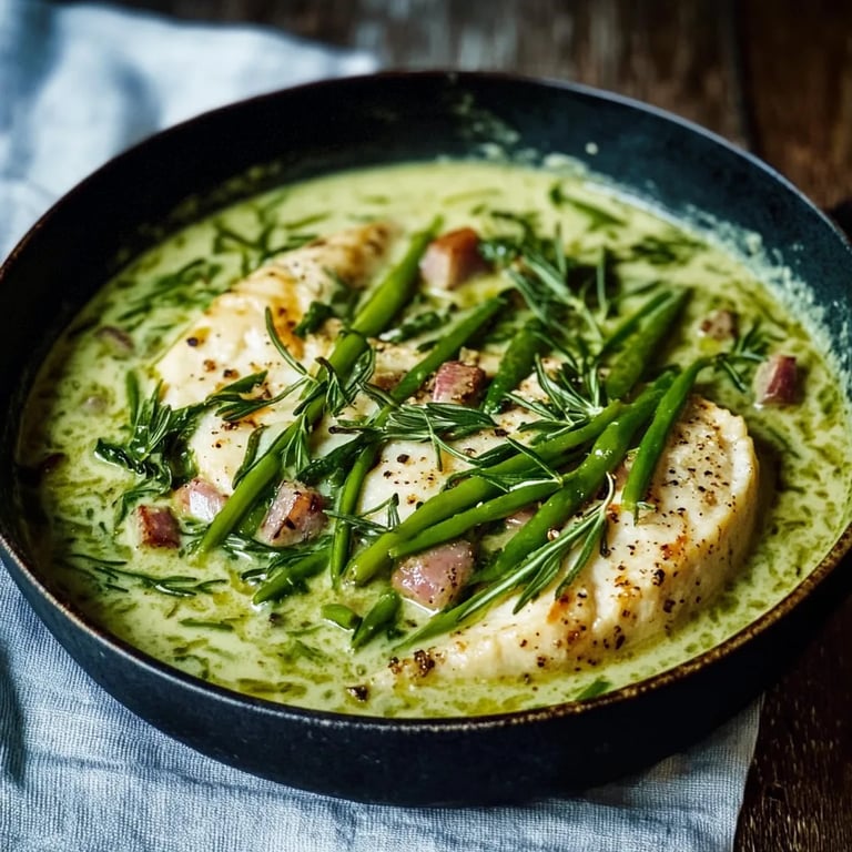 Grüne Bohnen in Rahmsauce