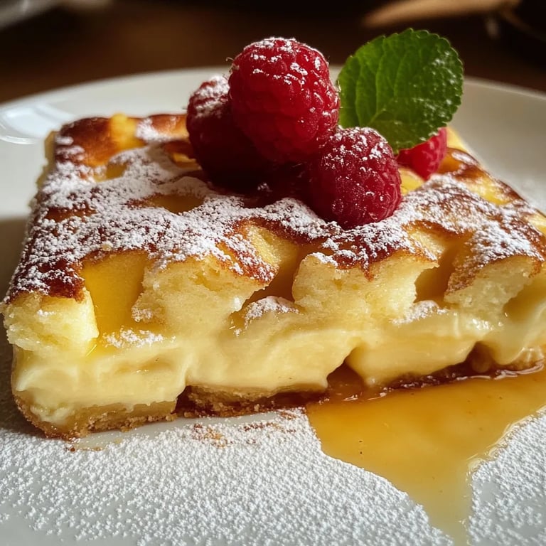 Saftiger Apfelkuchen mit Vanillepudding
