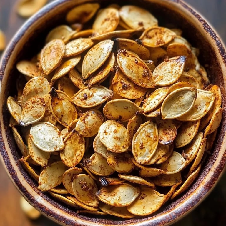 Sweet & Spicy Roasted Pumpkin Seeds