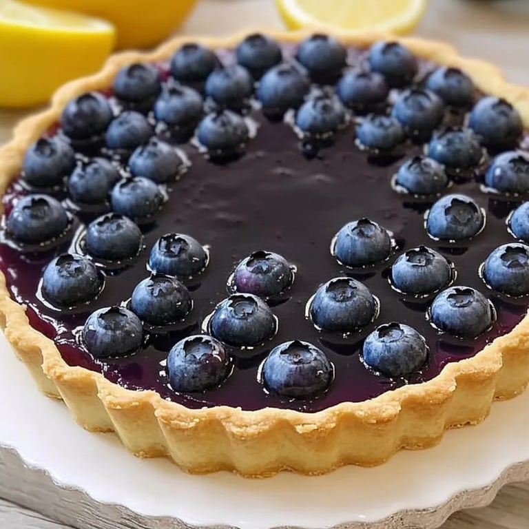 Stunning Blueberry Lemon Curd Tart Recipe You Need to Try!