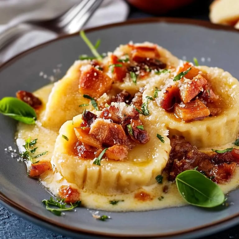 Vegetarische Kürbis-Ravioli