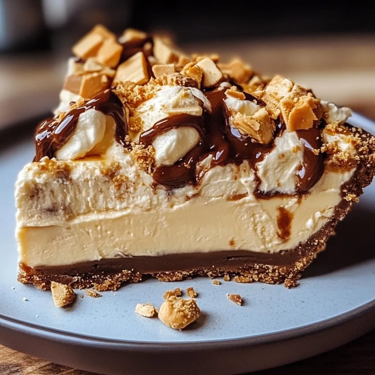 Butterfinger Pie with Peanut Butter