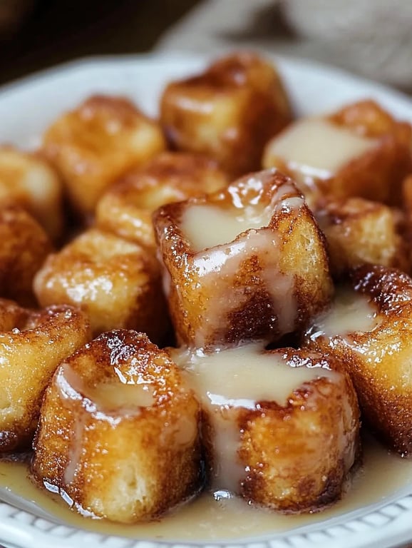 Cinnamon Roll French Toast Bites