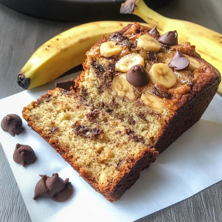 Banana bread aux pépites de chocolat