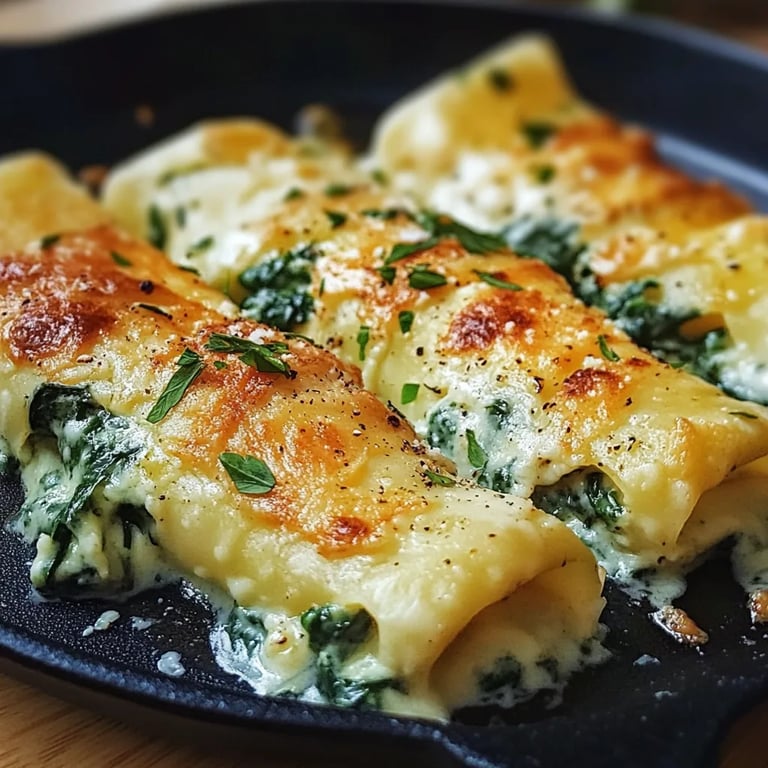 Kartoffeltaschen mit Spinat-Frischkäse