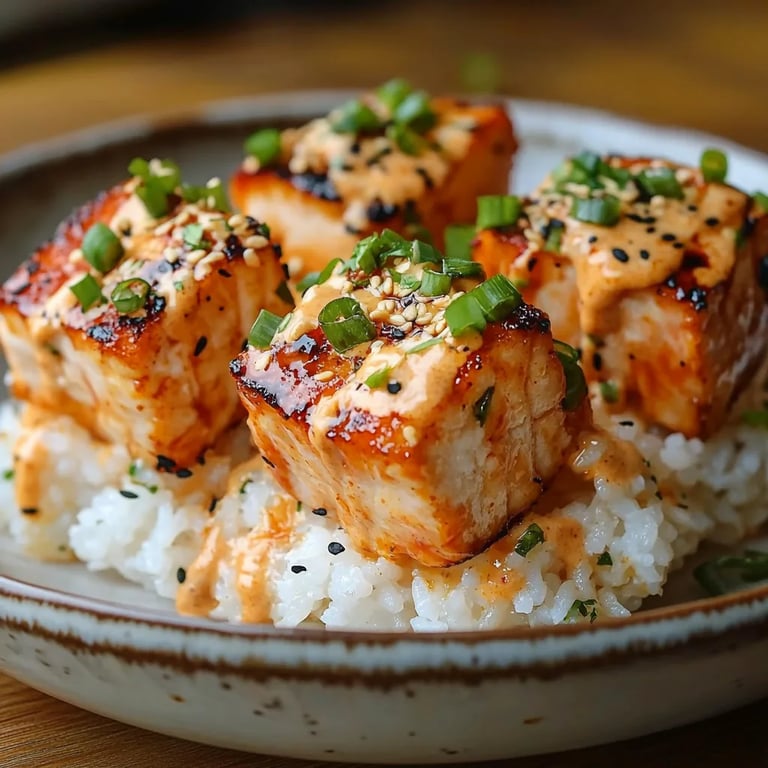 <p>Air Fryer Spicy Salmon Crispy Rice: An Amazing Ultimate Recipe</p>