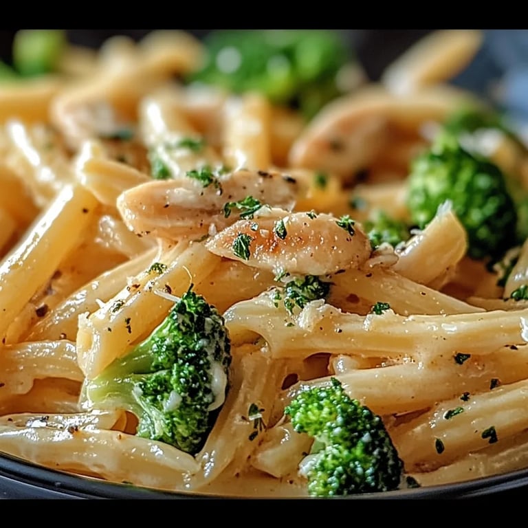 Cremige Brokkoli-Hähnchen-Penne: Ett underbart, ultimatum recept för hälsosam middag