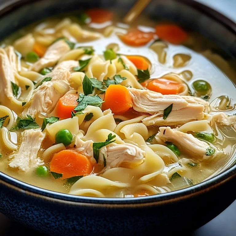 Easy Creamy Chicken Noodle Soup