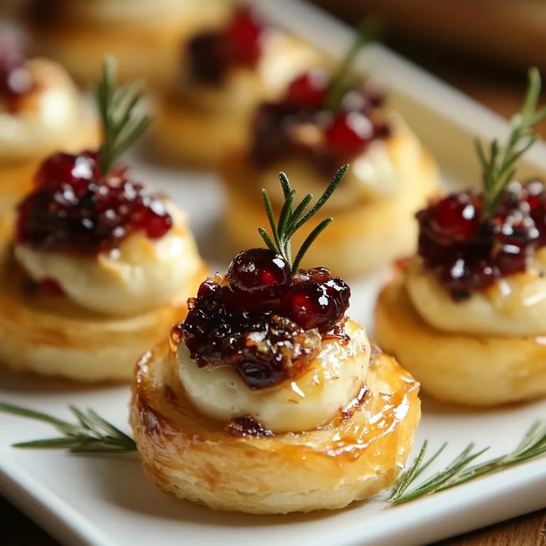 Mini Cranberry Brie Bites