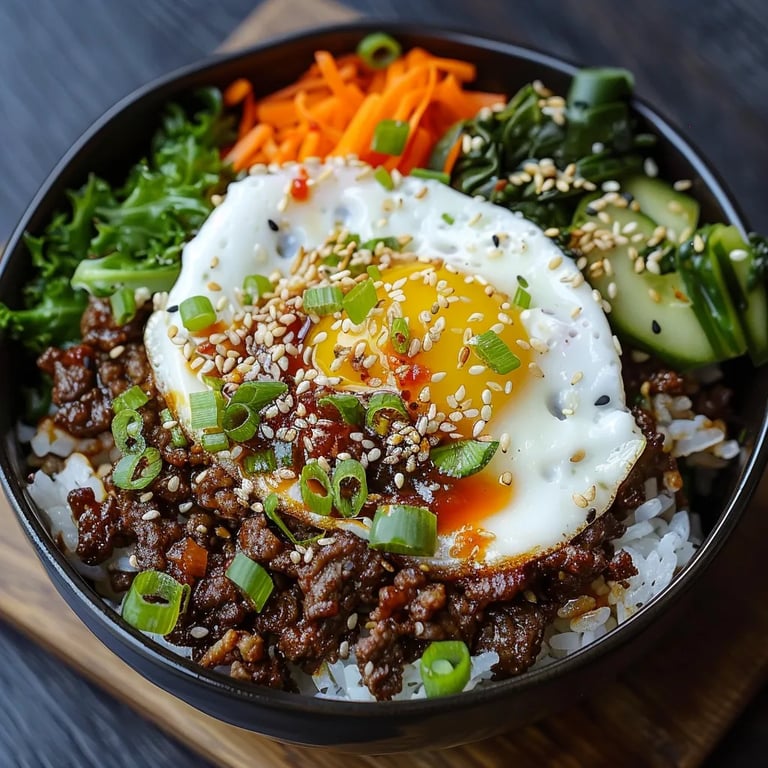Quick & Easy Korean Ground Beef Bowl