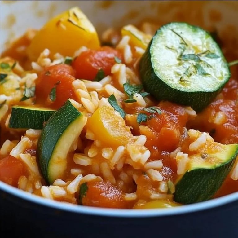 Zucchini-Tomaten-Reis