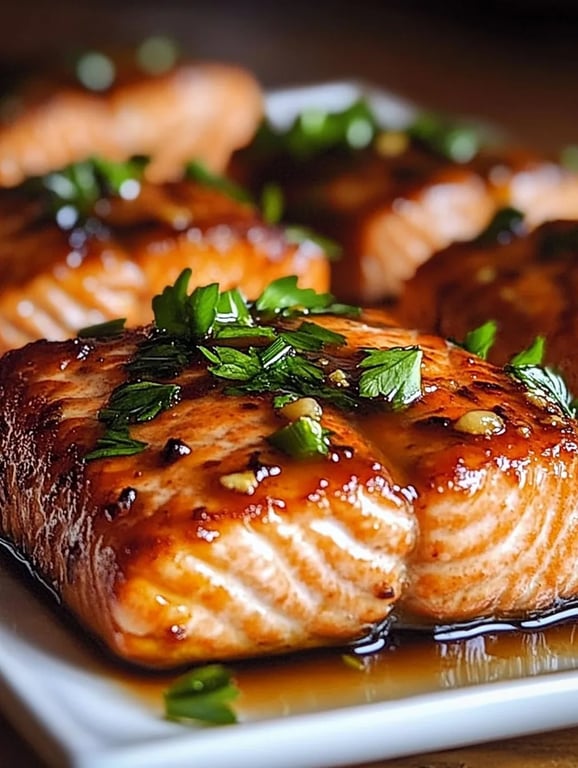Perfectly Crispy Honey Garlic Salmon