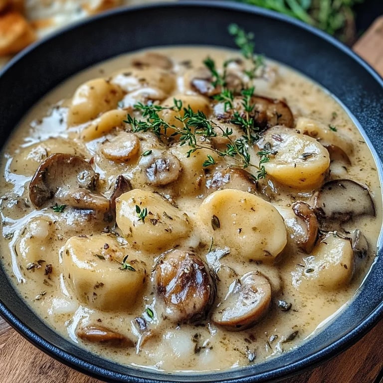 Gnocchi Rezept: Cremige Pilz Pfanne