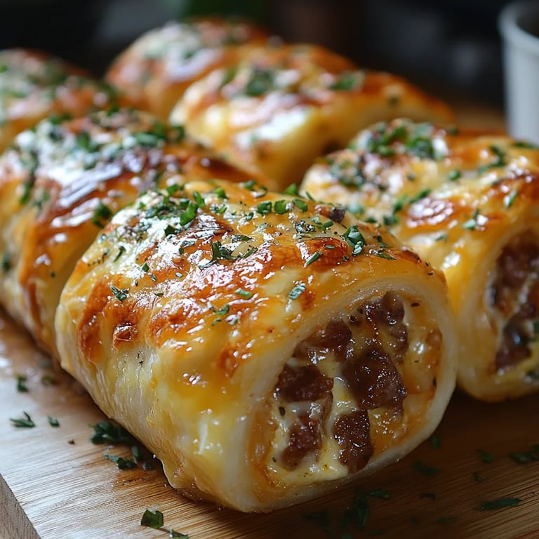 Rollitos de Desayuno con Salchicha, Huevo y Queso: Una Increíble Receta Última